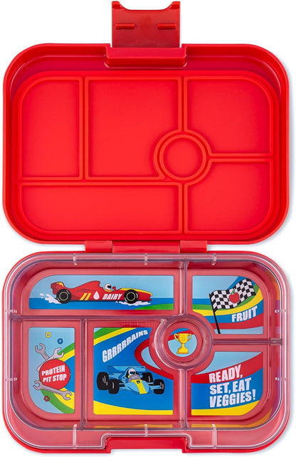 yumbox Recipiente original de lancheira Bento à prova de vazamentos para crianças (cinza nebuloso (bandeja de Paris))