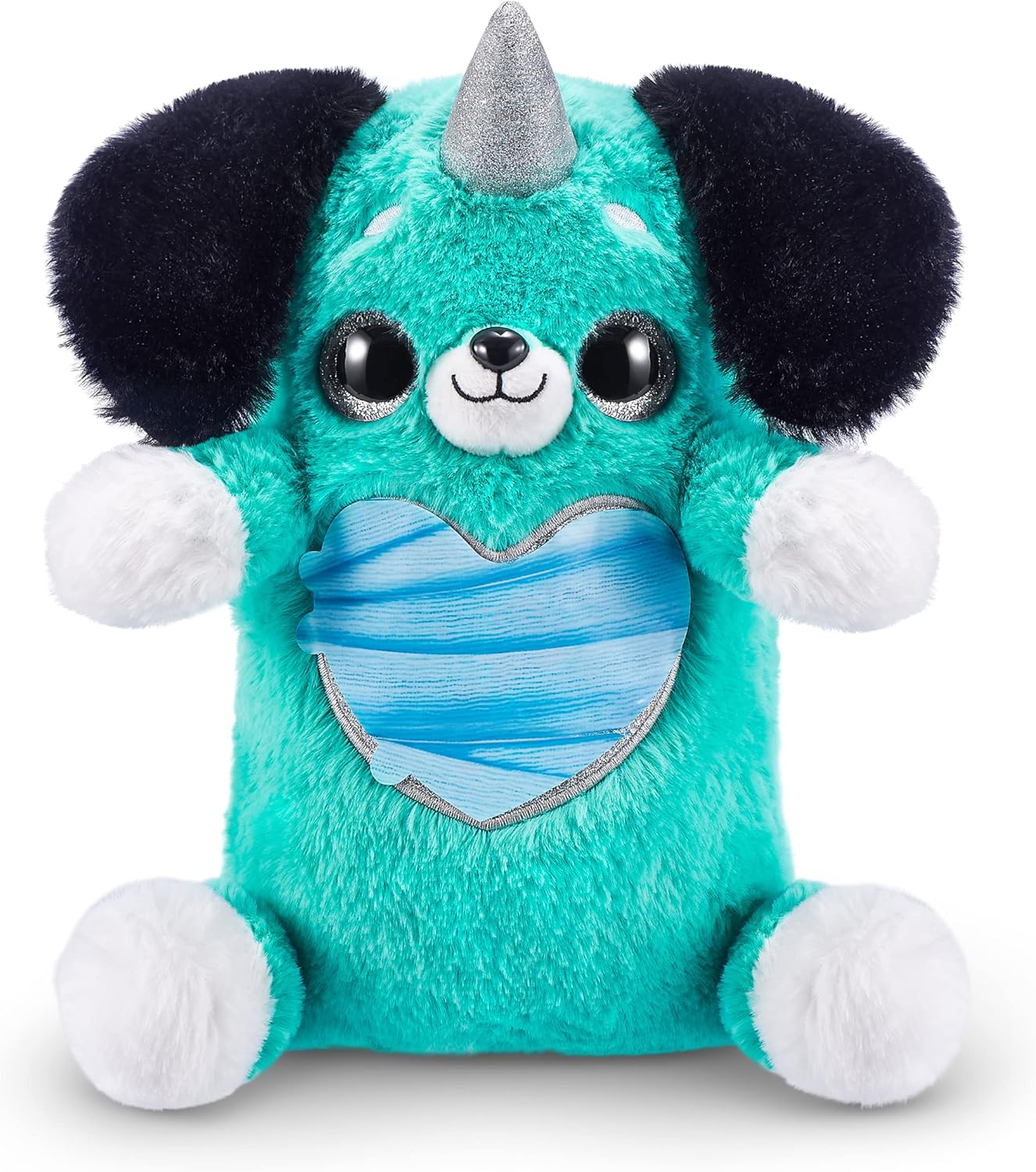 Rainbocorns Puppycorn Rescue Surprise, Peaches the Sausage - Pelúcia colecionável - Mais de 12 surpresas, coração destacável, adesivos, slime de seringa, idades 3+ (Salsicha)