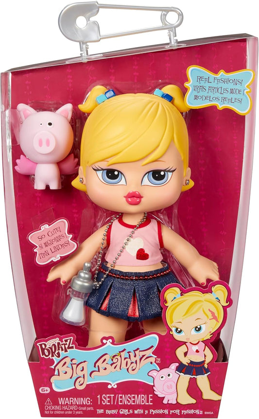 Bratz Big Babyz Cloe - Boneca colecionável grande de 34 cm, vem com um bichinho de estimação, acessórios e roupas de verdade.