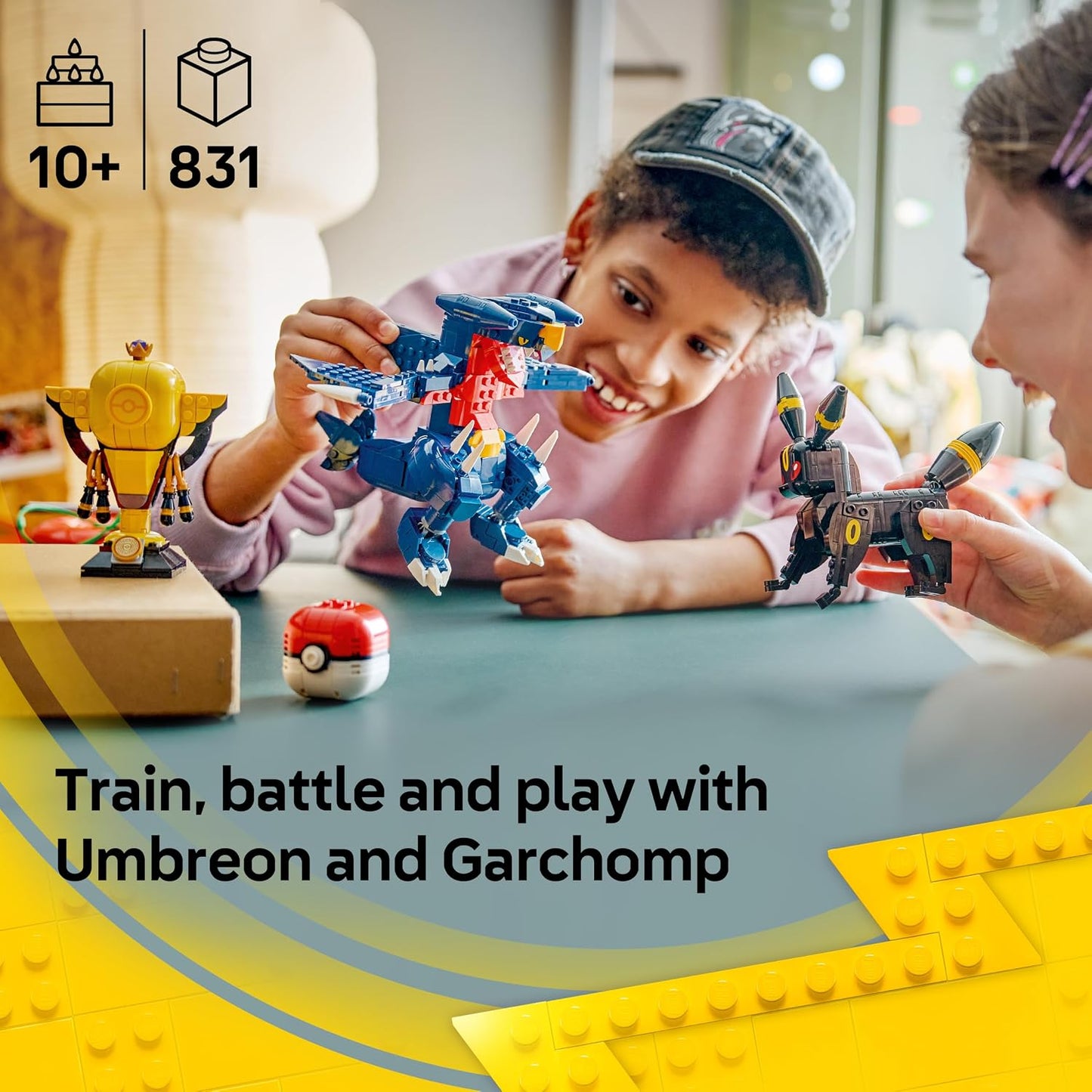 LEGO Pokémon SMART Play: Batalha de Campeonato Umbreon vs. Garchomp – Conjunto de Brinquedo Interativo Compatível, Inclui 2 Tags SMART e 2 Figuras Pokémon – Ideia de Presente para Meninos e Meninas a partir de 10 Anos – 72165