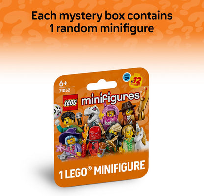 LEGO Minifigures Série 29 - Caixa Surpresa - Ganhe 1 de 12 Brinquedos Colecionáveis - Figuras incluem Goleiro de Futebol e Elfo Unicórnio - Lembrancinhas de Festa para Meninos e Meninas a partir de 6 Anos - 71052