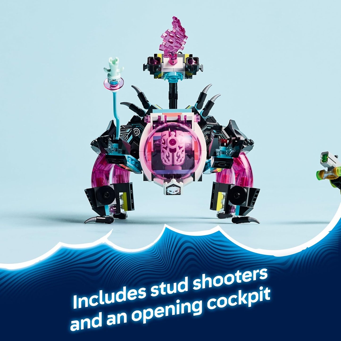 LEGO DREAMZzz 2 em 1 Mateo vs. Cyber Brain Mech - Robô modular para meninos e meninas a partir de 8 anos - Reconstrói e vira um boneco de escorpião - inclui uma minifigura e um sonhador - Ideia criativa para presente 71495