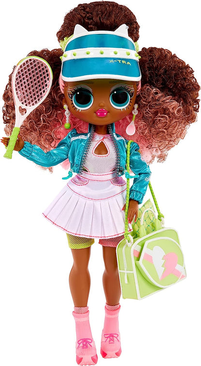 LOL Surprise Boneca OMG Sports Fashion com 20 surpresas - COURT CUTIE - Inclui vários acessórios de moda e esportes ferozes - Para crianças de 4 anos ou mais