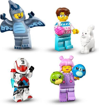 LEGO Caixa misteriosa Minifiguras Série 27, ganhe 1 de 12 figuras colecionáveis, incl. Cupido, Pterodáctilo, Jetpack Racer e mais - brinquedos para meninos e meninas com mais de 5 anos