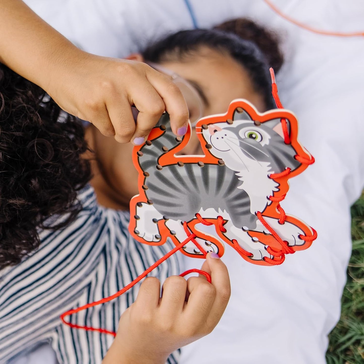 Melissa & Doug Painéis e atacadores de madeira - Animais de estimação | Brinquedo de Desenvolvimento | Atividades de amarração | 3+ | Presente para menino ou menina