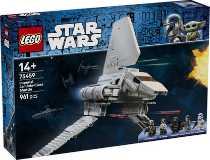 LEGO Kit de Modelo Star Wars 75459 Imperial Lambda-Class Shuttle – Inclui 5 minifiguras, incluindo Moff Gideon com o Sabre Sombrio – Presente para adolescentes a partir de 14 anos e fãs adultos de The Mandalorian