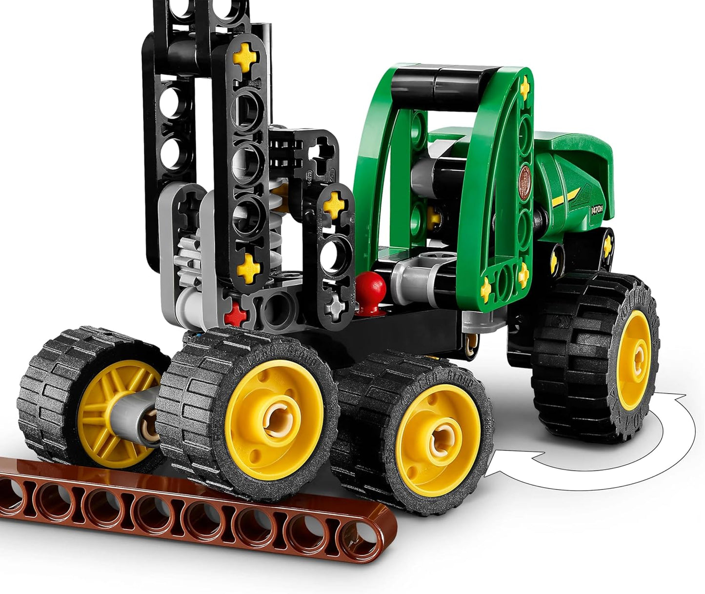 LEGO Technic John Deere 1470H Colheitadeira de Rodas - Brinquedo de Veículo de Construção - Kit de Modelo STEM com Braço Giratório e Garra Funcional - Presente para Meninos a partir de 7 Anos - 42218