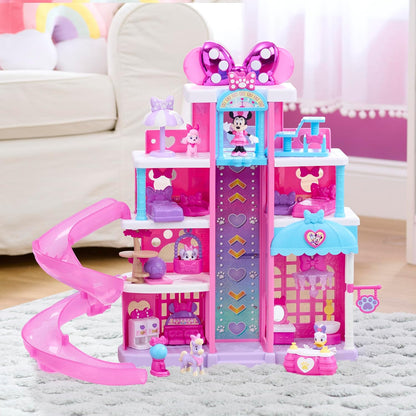 Just Play, Conjunto de hotel para animais de estimação da Minnie Mouse da Disney Jr. da com 23 peças e 51 cm de altura, para crianças a partir de 3 anos.