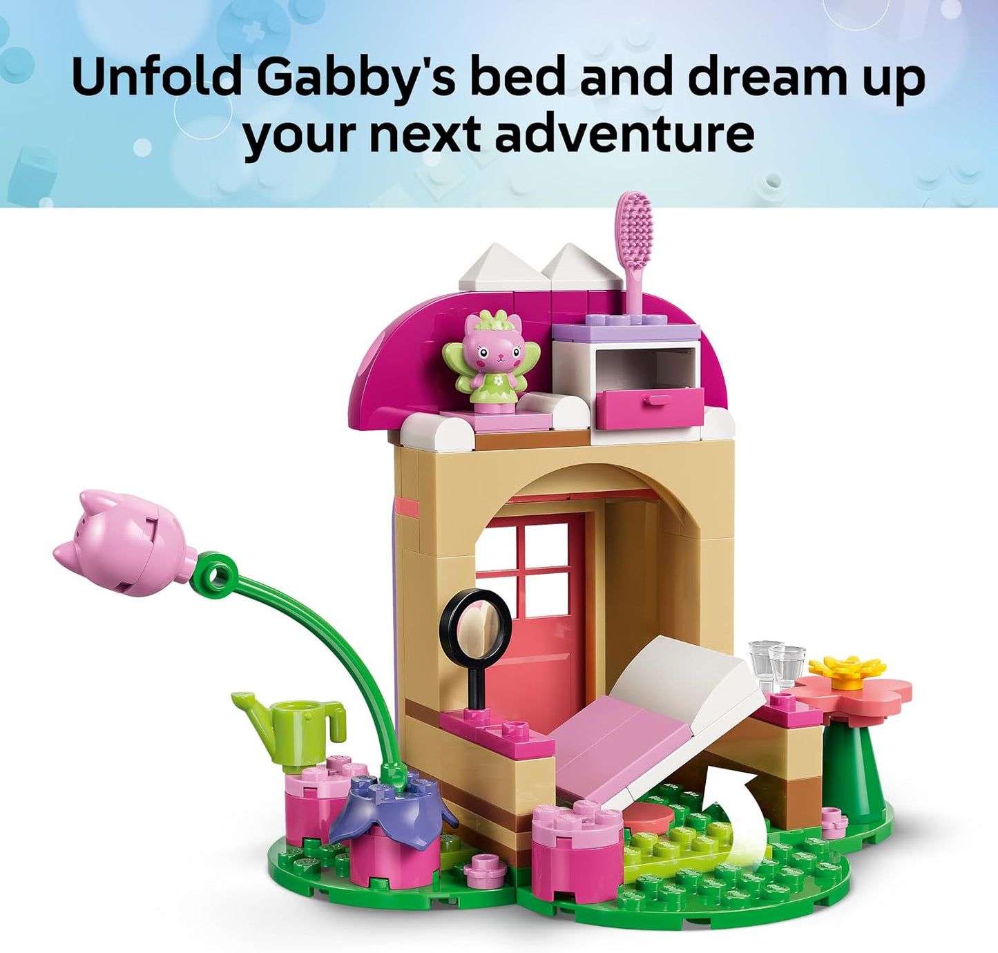 LEGO A Casa Mágica da Gabby – Brinquedo Casa no Jardim da Fada Gatinha – Inclui Miniboneca Gabby Fada, Figura de Gatinho e Acessórios – Ideia de Presente de Aniversário para Meninas a partir de 4 Anos – 11212