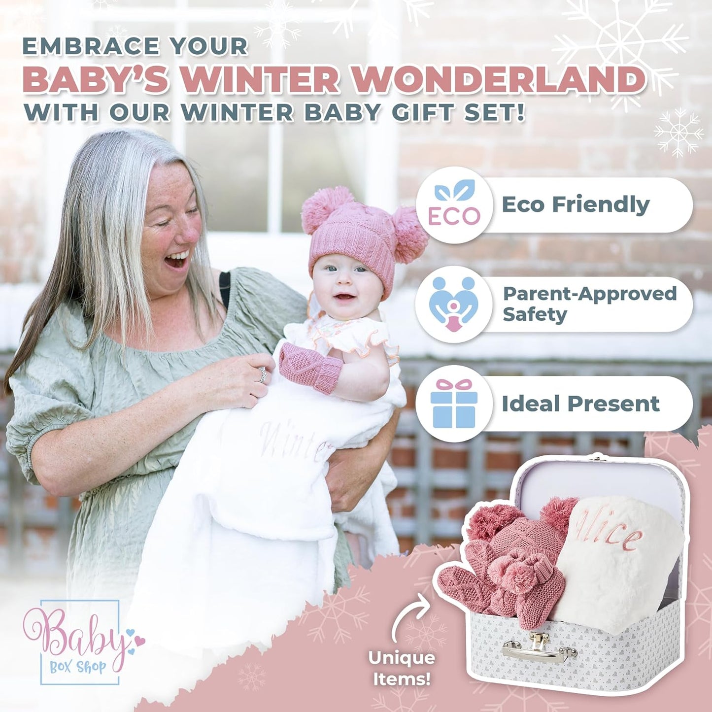 Conjunto de presentes unissex para bebês - Presentes para bebês recém-nascidos unissex, presentes para revelação do sexo do bebê, presentes personalizados para chá de bebê - presentes personalizados, roupas de inverno para bebês