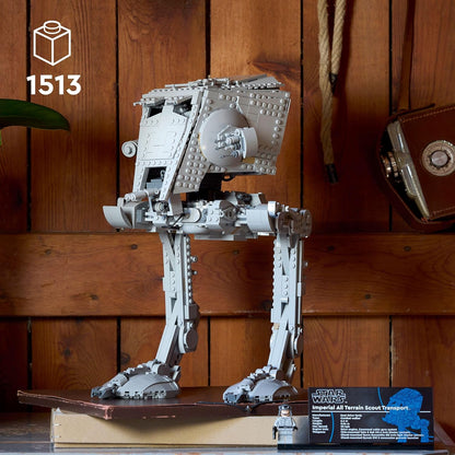 LEGO Star Wars 75417 AT-ST Walker - Kit de Modelo de Exibição UCS para Adultos com Minifigura e Placa Informativa - Presente Colecionável para Fãs