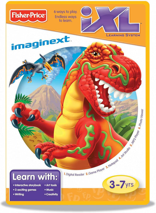 FISHER-PRICE IXL IMAGINEXT DINOSSAUROS 3-7 ANOS NOVO