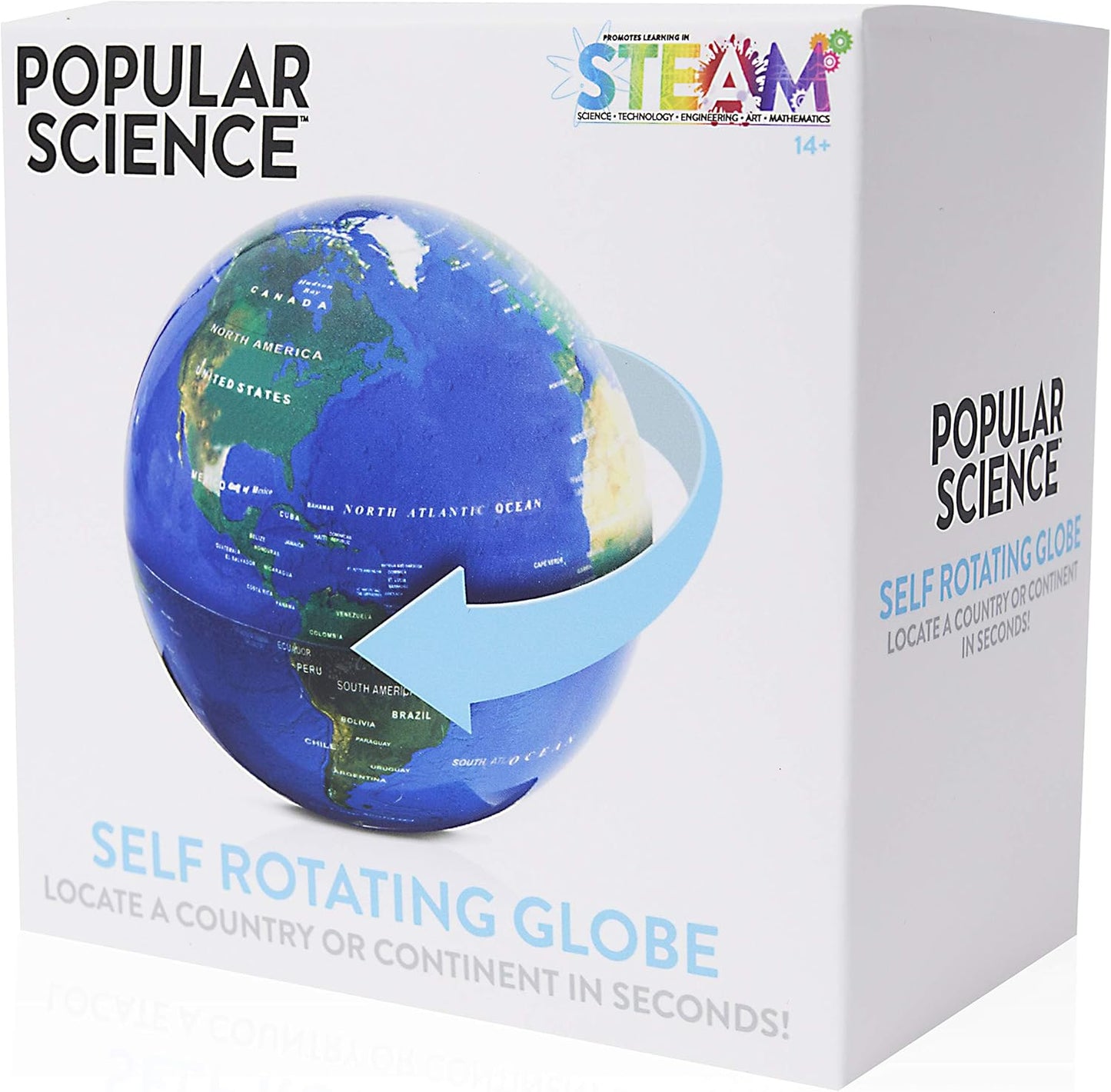 WOW! STUFF Globo Giratório Automático de Ciência Popular - Brinquedo Educacional STEM