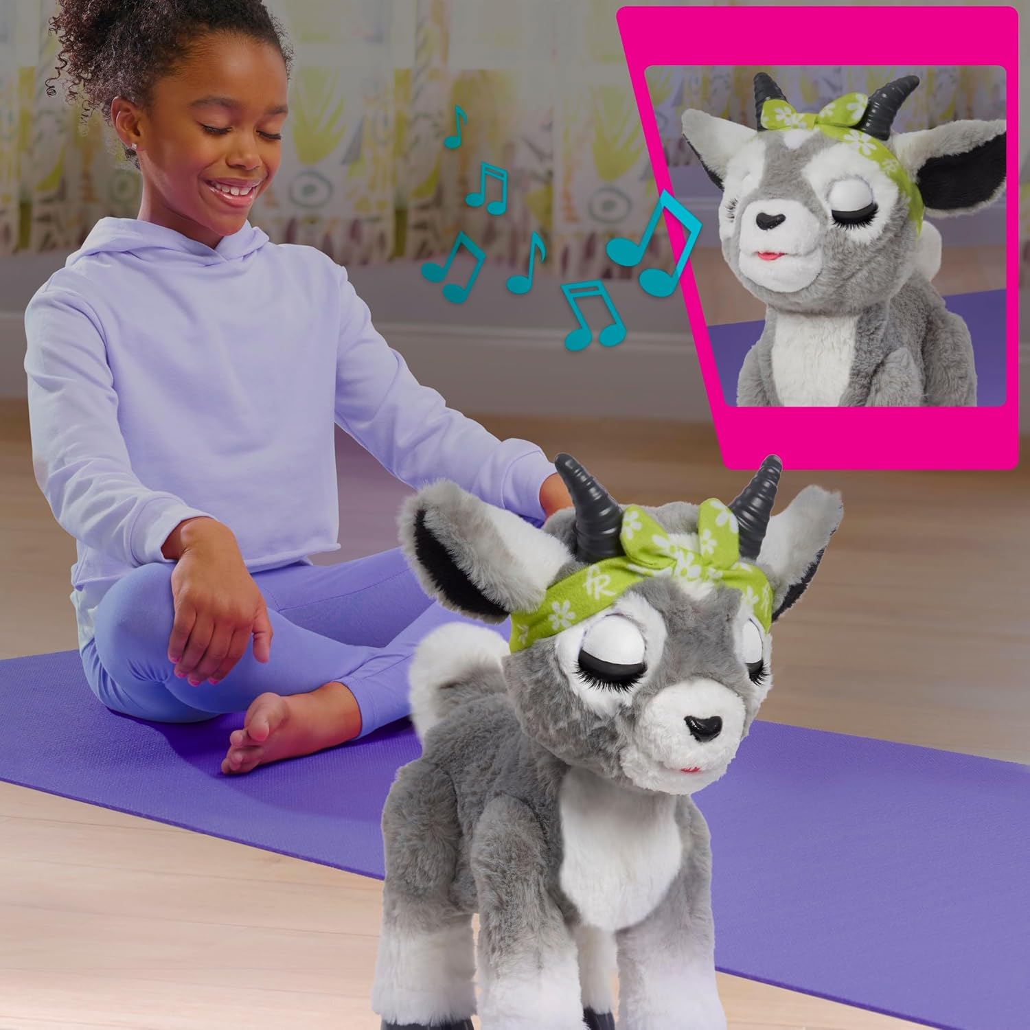 Just Play furReal Daisy the Yoga Goat brinquedo interativo, brinquedos