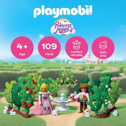Playmobil | Princesa | Labirinto Real | Príncipe e Princesa com Labirinto Variável | Estimula a Criatividade | Brinquedo de Princesa para Maiores de 4 Anos | 72053