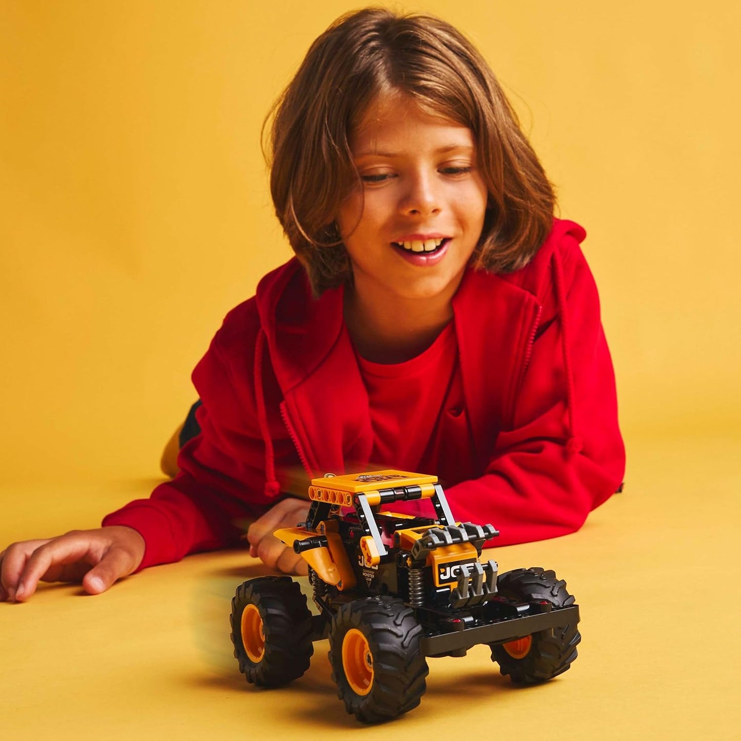 LEGO Technic Monster Jam DIGatron Pull-Back Truck Toy - Conjunto de construção de veículos para meninos e meninas com mais de 7 anos que amam brincadeiras criativas - Presente