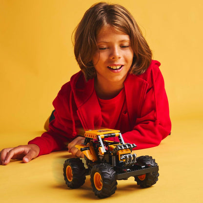 LEGO Technic Monster Jam DIGatron Pull-Back Truck Toy - Conjunto de construção de veículos para meninos e meninas com mais de 7 anos que amam brincadeiras criativas - Presente