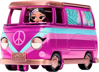 L.O.L. Surprise! Ônibus de Turnê do Festival de Música  – Conjunto 5 em 1 com Boneca Exclusiva, Acessórios Musicais e Móveis, Mais de 20 Itens Inclusos, Para Crianças a Partir de 4 Anos
