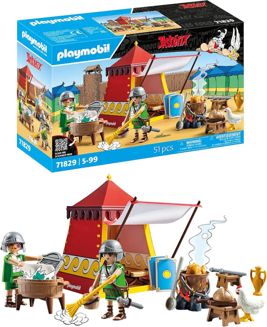 Playmobil | Asterix | Tenda Legionária | Conjunto Asterix | Asterix e Obelix | Brinquedo de aventura para crianças a partir de 5 anos | 71829
