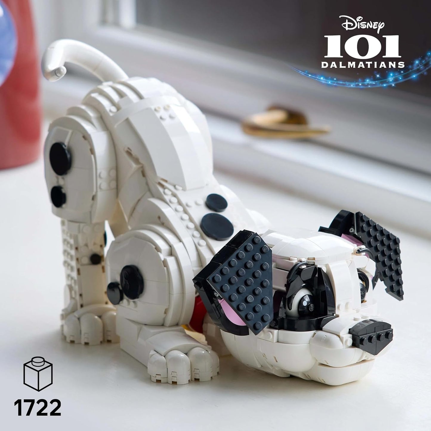 Figura de cachorrinho LEGO Disney 101 Dálmatas - Conjunto de construção personalizável para adultos - Transforma-se em 1 de 6 cachorrinhos fofos com cabeça e cauda giratórias - Ideia de presente de decoração faça você mesmo para fãs 43269