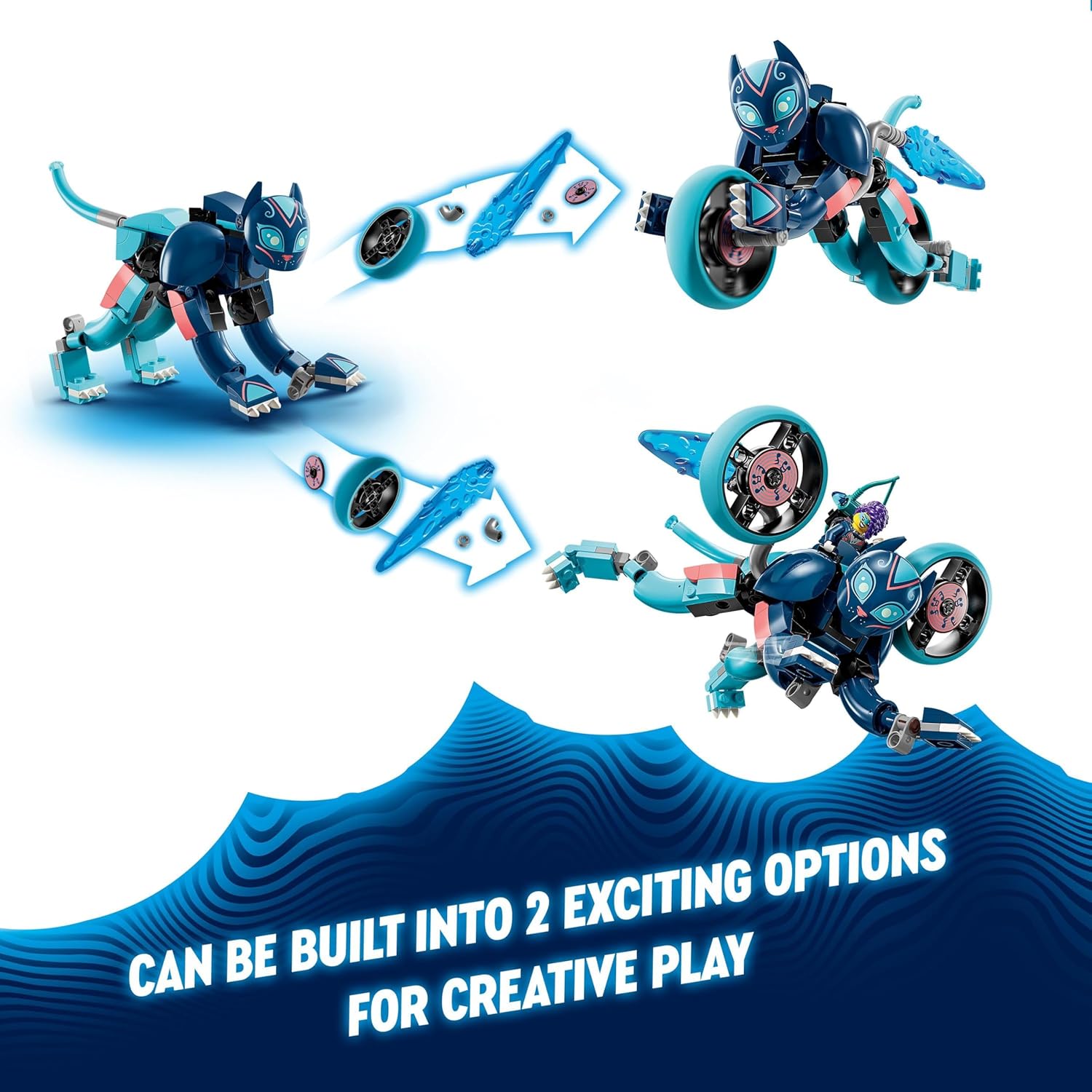 BanG Dream!　サプライセット② LEGO DREAMZzz Zoey's Cat Motorcycle Set, Rebuild an Animal Figure into