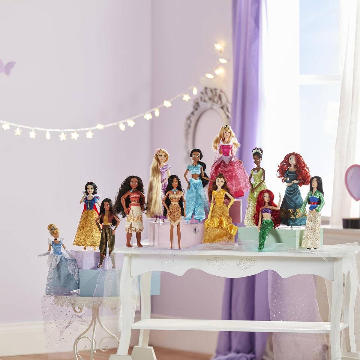 Disney Boneca Clássica Aurora da Store (29 cm) – Princesa de A Bela Adormecida, Vestido Rosa e Articulada