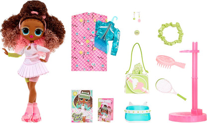 LOL Surprise Boneca OMG Sports Fashion com 20 surpresas - COURT CUTIE - Inclui vários acessórios de moda e esportes ferozes - Para crianças de 4 anos ou mais