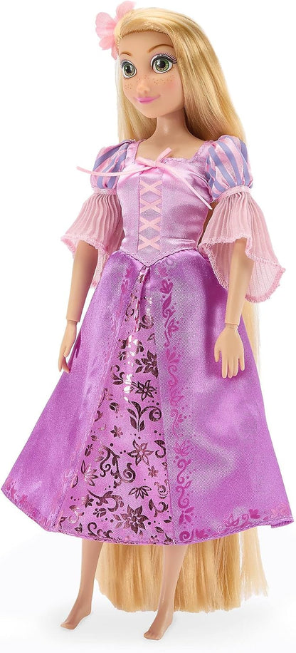 Disney Boneca Clássica Oficial da Rapunzel Store para Crianças, Enrolados, 30 cm, Brinquedo Totalmente Articulado com Lindo Vestido e Amigo Surpresa — Indicado para Maiores de 3 Anos