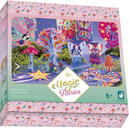 Janod - Conjunto Multiatividades - Tema Fada - 11 Realizações - Kit de Lazer Criativo Infantil - Destreza e Concentração - A partir de 5 anos - J09175