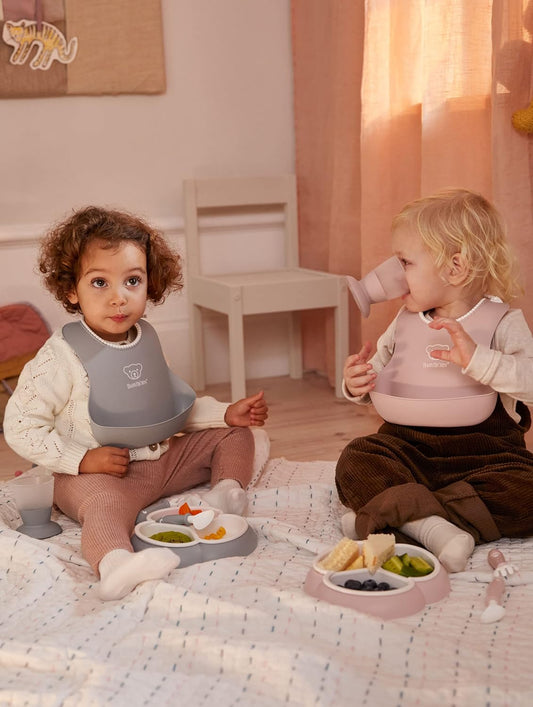 BabyBjörn Vajilla para bebé, 5 piezas, gris
