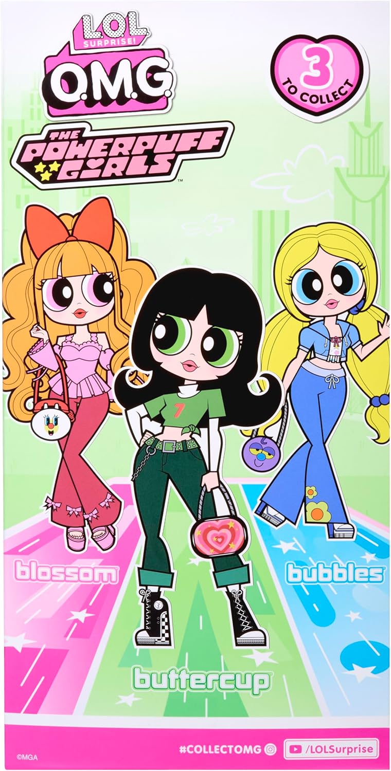 L.O.L. Surprise! OMG As Meninas Superpoderosas - Florzinha - Inclui 1 boneca fashion, vem com roupa e acessórios, colecione as 3, verde