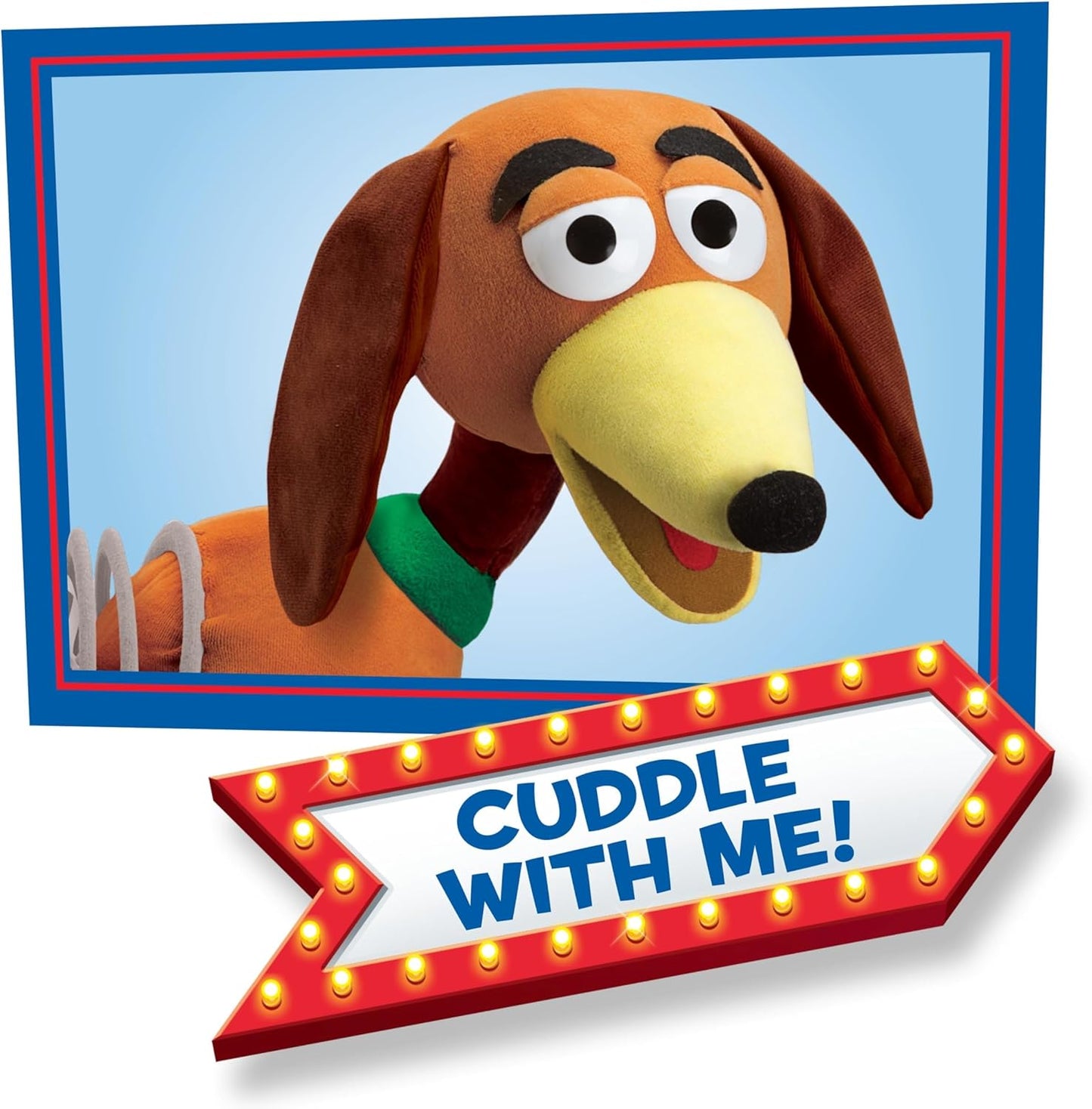 Just Play, Cachorro de pelúcia Slinky de 16,5 cm da Toy Story da Disney e Pixar da brinquedo infantil para crianças a partir de 18 meses.