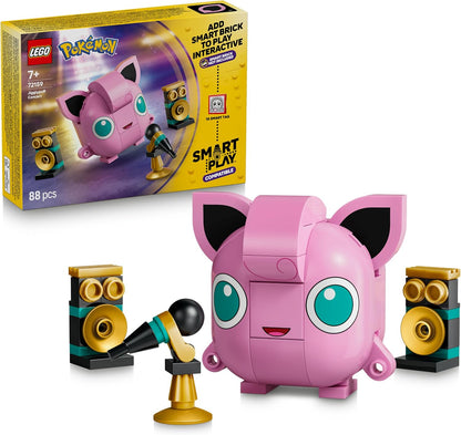 LEGO Pokémon SMART Play: Concerto do Jigglypuff – Conjunto de construção interativo compatível, inclui uma etiqueta SMART e figura Pokémon – Ideia de presente para meninos e meninas a partir de 7 anos – 72159