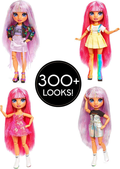 Rainbow High Fashion Studio - Boneca exclusiva com roupas, acessórios e 2 perucas brilhantes - Crie mais de 300 looks