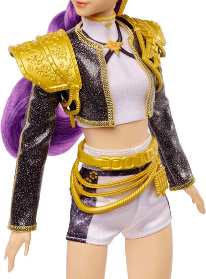 Mattel Boneca Cantora KPop Demon Hunters HUNTR/X Rumi “Golden” | Com Traje Característico Removível, 5 Pontos de Articulação, Inspirada no Filme, JRN40
