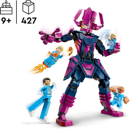 LEGO Marvel Quarteto Fantástico vs. Galactus - Brinquedo de Construção com Minifiguras Reed Richards, Mulher Invisível, O Coisa e Tocha Humana - Conjunto de Filmes para Meninos e Meninas a partir de 9 Anos - 76316