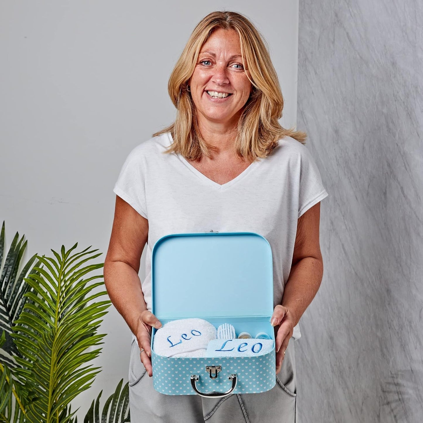 Conjunto de presentes personalizados para bebês: presentes personalizados para bebês, conjunto de banho para bebês, presentes personalizados para recém-nascidos, itens essenciais para recém-nascidos