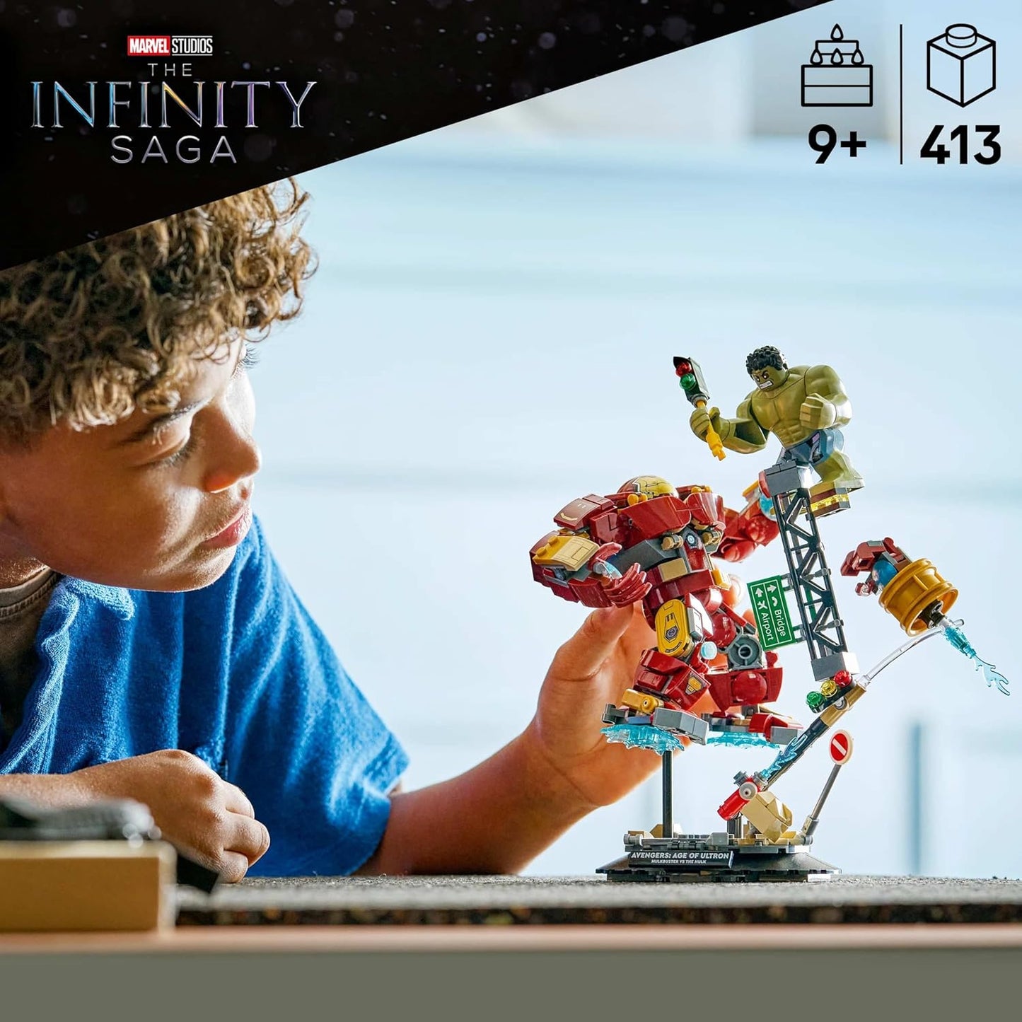 LEGO | Batalha Épica da Marvel: Hulkbuster vs. Hulk - Brinquedo de Super-Herói com 2 Figuras de Ação e Minifigura do Homem de Ferro - Presente dos Vingadores para Meninos e Fãs a partir de 9 Anos - 76343