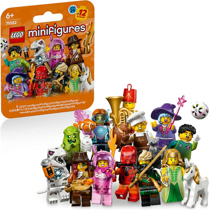LEGO Minifigures Série 29 - Caixa Surpresa - Ganhe 1 de 12 Brinquedos Colecionáveis - Figuras incluem Goleiro de Futebol e Elfo Unicórnio - Lembrancinhas de Festa para Meninos e Meninas a partir de 6 Anos - 71052