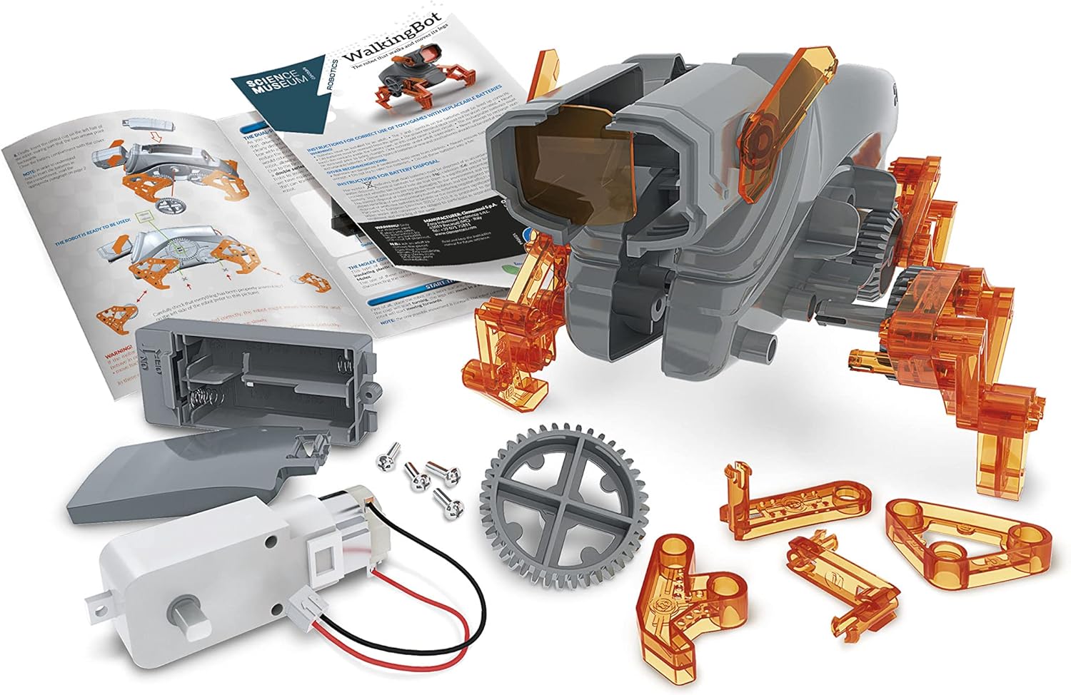 Clementoni - 61778 - Museu da Ciência - Walking Bot, brinquedo robótic
