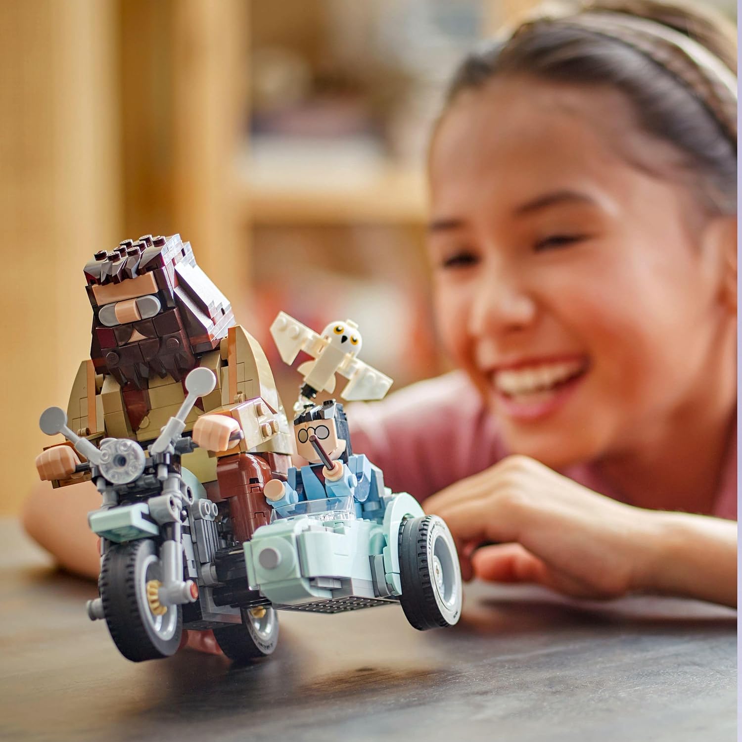 LEGO 76443 Harry Potter Hagrid e Harry's Motorcycle Ride, brinquedo de