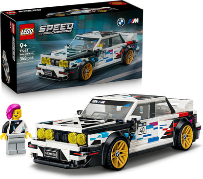 LEGO Brinquedo Speed Champions BMW M3 (E30) – Kit de Modelo com Minifigura de Piloto Colecionável – Ideia de Presente de Aniversário para Meninos a partir de 9 Anos e Fãs de Automobilismo – 77263
