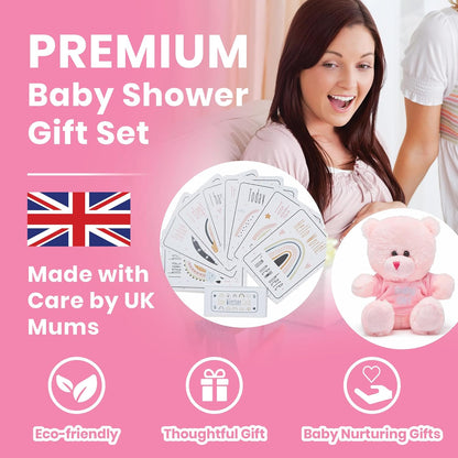 Presentes personalizados para bebês - Caixa de lembranças unissex inclui itens essenciais para bebês recém-nascidos, ursinho de pelúcia, itens essenciais para recém-nascidos e presentes para bebês