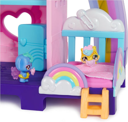 HATCHIMALS Alive, brinquedo Hatchi-Nursery Playset com 4 minifiguras em ovos auto-incubados, 13 acessórios, brinquedos infantis para meninas e meninos a partir de 3 anos