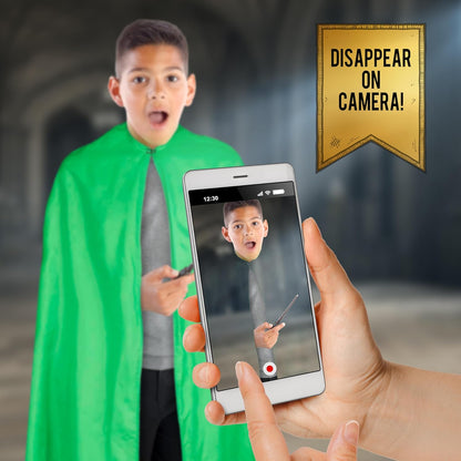 UAU! STUFF Capa de Invisibilidade Júnior Harry Potter Real FX | Presentes e Brinquedos Oficiais de Cosplay do Mundo Mágico | Capa de RPG e Acessório de Fantasia para Fãs de Harry Potter, Meninas e Meninos