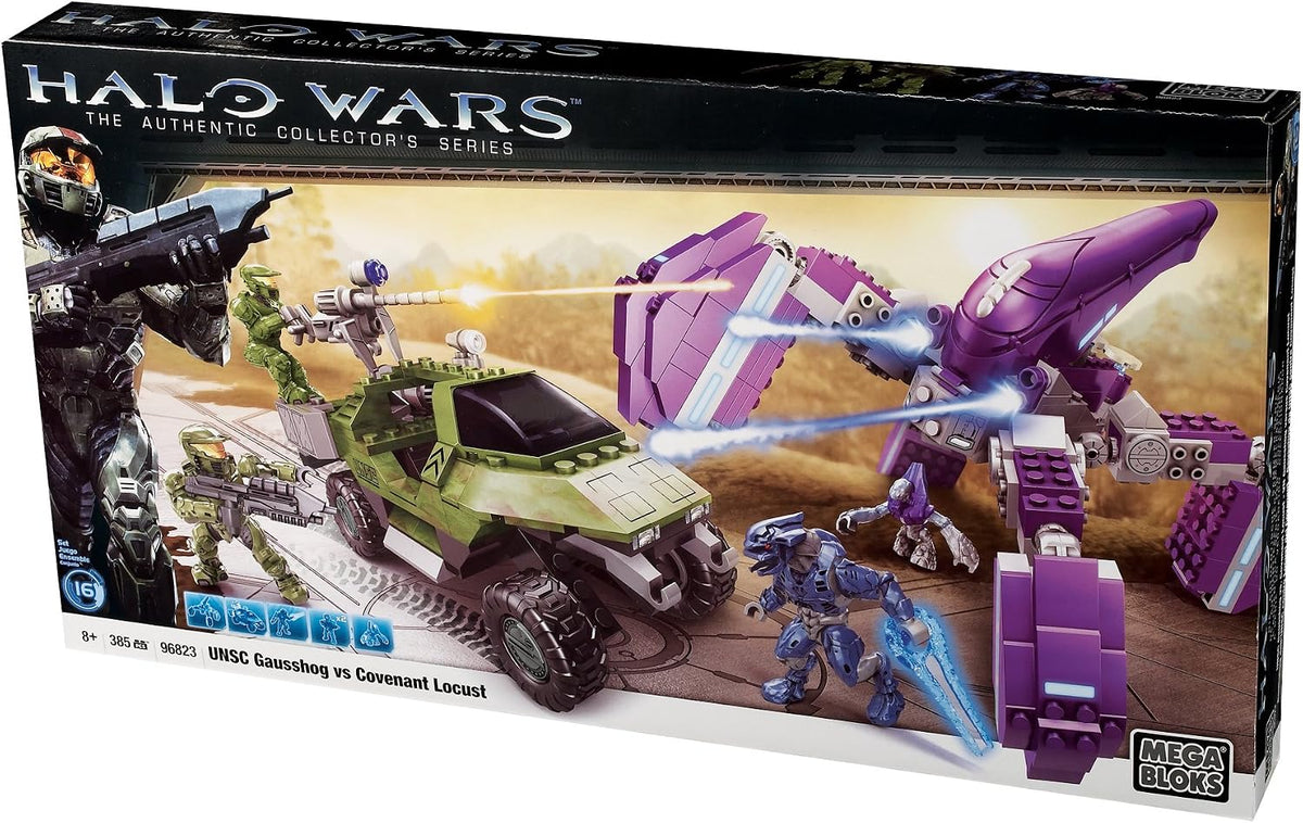 Mega Bloks Halo Wars UNSC Gausshog vs. Covenant Locust
