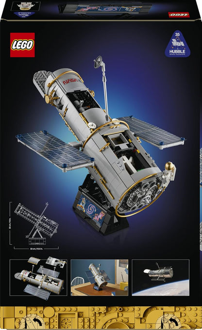 LEGO Icons Telescópio Espacial Hubble – Kit de Modelo 3D para Adultos – Conjunto STEM com Painéis Solares, Painel de Instrumentos e Minifigura de Astronauta – Ideia de Presente de Astronomia para Montar – 11382