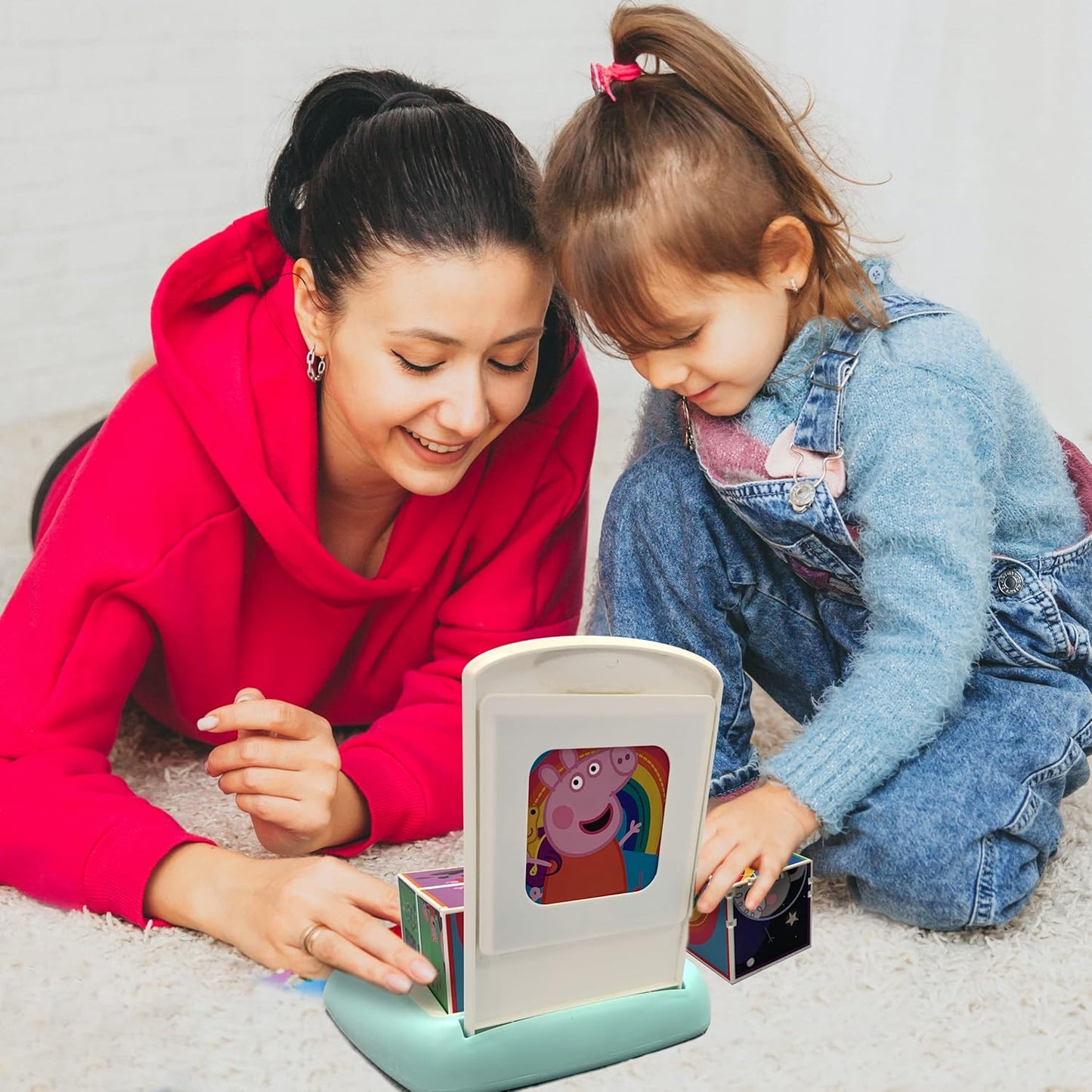 Blocos de quebra-cabeça musicais da Peppa Pig Wow! Stuff | Brinquedo educativo pré-escolar com 6 canções de ninar | Para crianças de 2, 3, 4 e 5 anos (brinquedos da Peppa Pig)