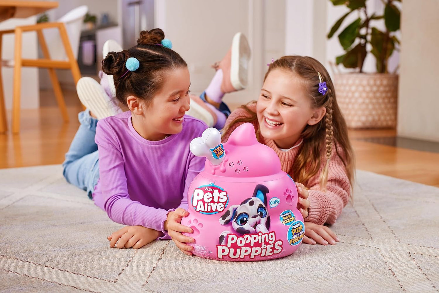 Pets Alive Pooping Puppies, Husky, Filhote de Cachorro de Verdade, Brinquedo Macio de Brincar, Pelúcia Nutritiva para o Desenvolvimento, Filhote de Cachorro Eletrônico Interativo, Idades 3+ (Husky)