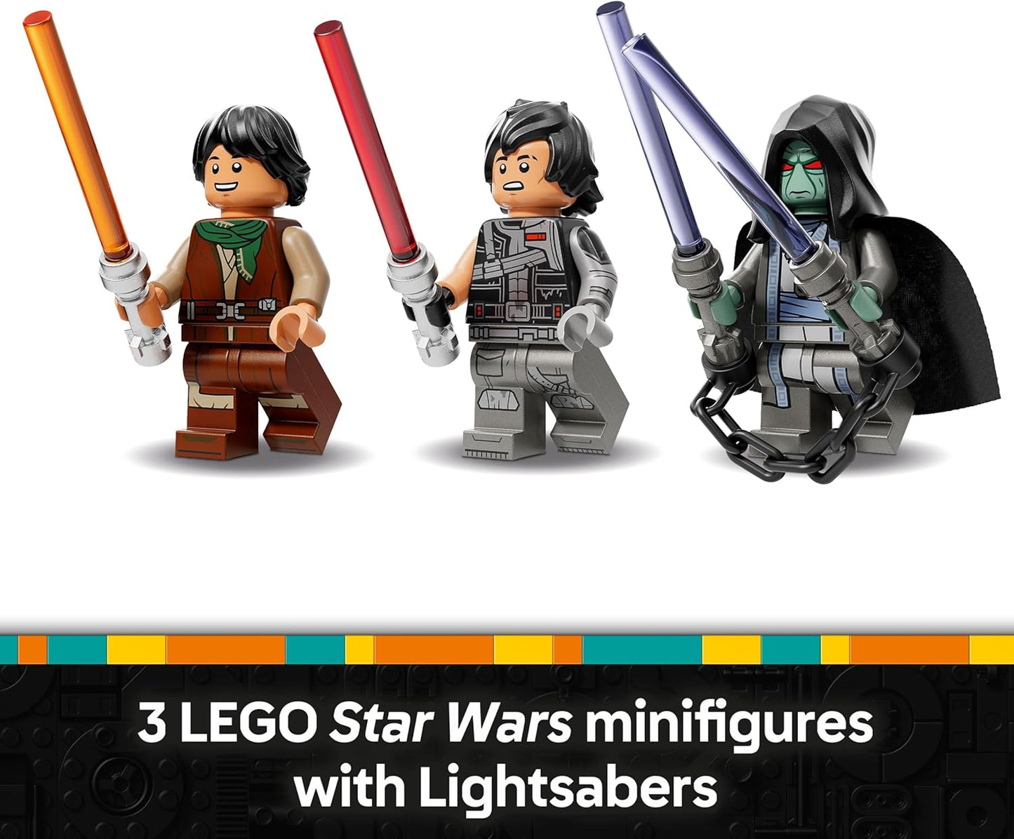 LEGO Star Wars 75414 The Force Burner Snowspeeder - Brinquedo de construção com 3 minifiguras com sabres de luz e uma moto speeder - Presente para meninos a partir de 7 anos e fãs de Reconstruir a Galáxia